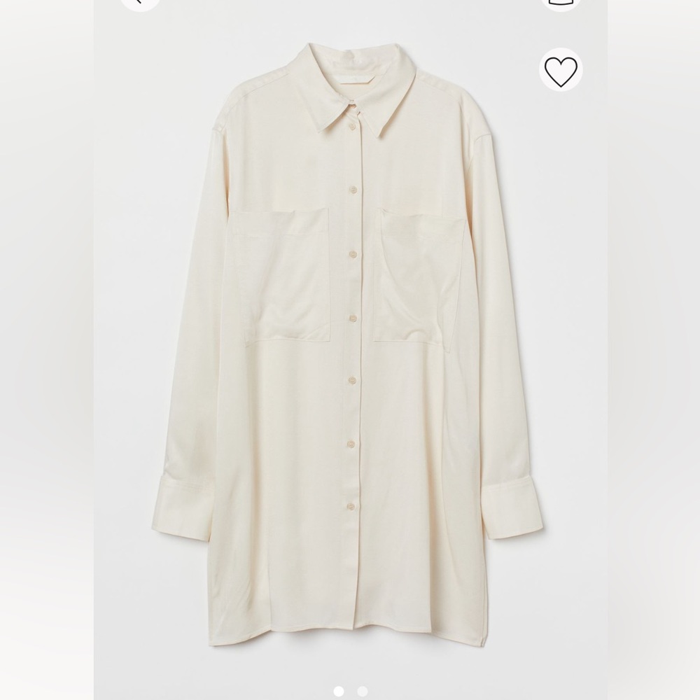 H&M Oversized white blouse